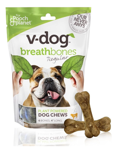 Dog Treats - Vegan Breathbone Teeth Cleaning Dental Dog Bone
