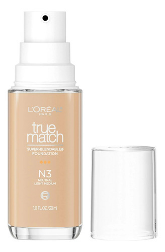 Base de maquillaje líquida L'Oréal True Match Super-Blendable Foundation tono n3 - neutral light medium - 30mL