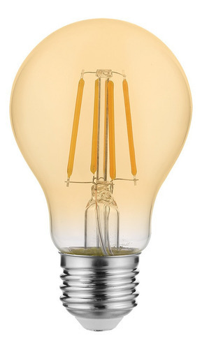 Foco Vintage Led Edison 6w Estevez Atenuable Bulbo De Vidrio Color de la luz Blanco cálido