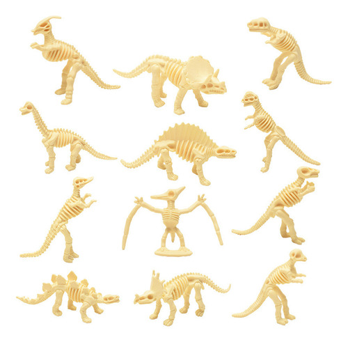 Minifigura De Dinosaurio De Juguete, 12 Unidades