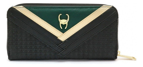 Marvel Loki Cartera Gama Alta Cuero Super Heroe