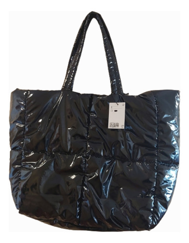 Bolso Cartera Tote Grande Negro Importado H&m