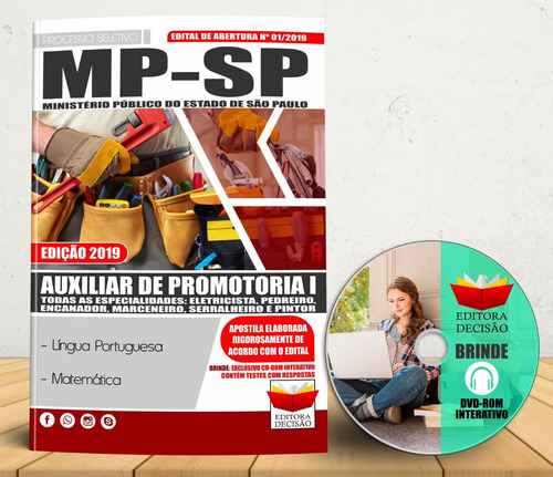 Concurso Mp Sp Auxiliar Promotoria I Todas Especialidades