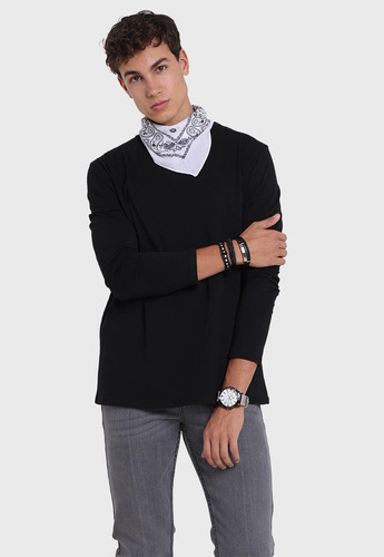 Imagen 1 de 5 de Polera Manga Larga Hombre Soviet Spo2731ne
