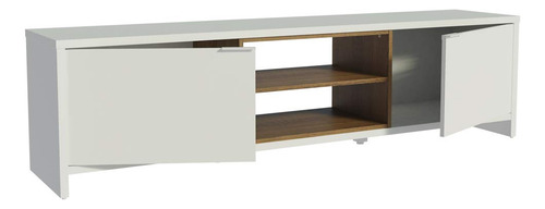 Mesa Para Tv Rack Hasta 75 Pulgadas Color Blanco