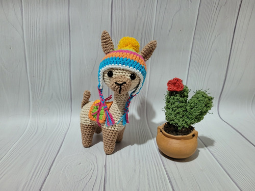 Amigurumi Llama Alpaca Guanaco Tejido Al Crochet