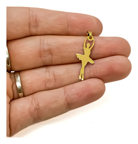 Dije Bailarina Ballet Clásico Danza Oro 18k Macizo