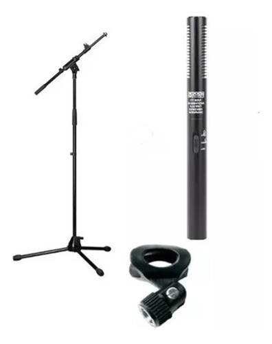 Kit Microfone Csr Shotgun (yoga) Ht 320a Pedestal E Cachimbo