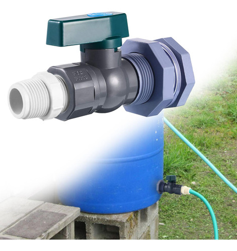 Grifo De Barril De Lluvia, Conector De Pvc 0,75 Pulgadas