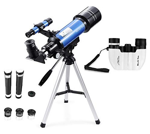 Telescopio Refractor Maxusee 70mm + 8x21 Binoculares Qyq3z