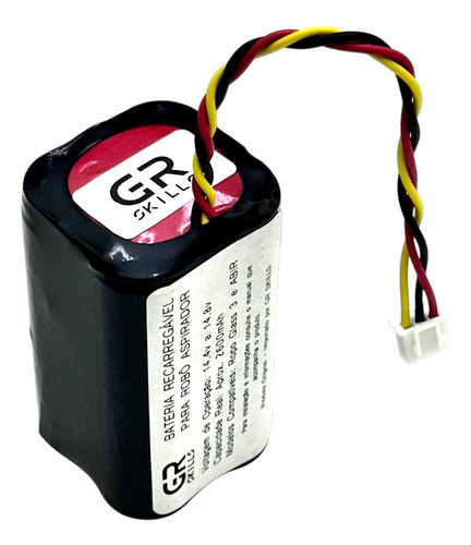 Bateria Real 2600mah Ropo Glass 3 E Abir Robô Aspirador Pó