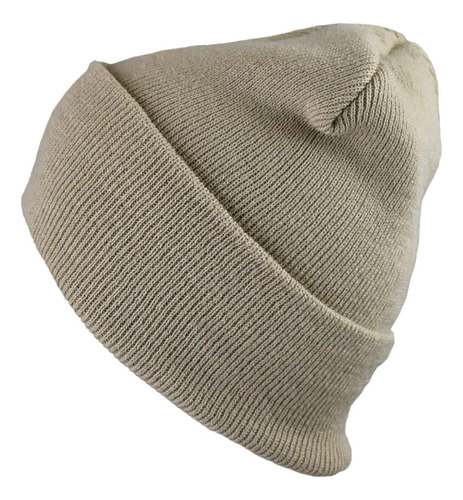 Gorro Unisex De Punto Largo En Blanco