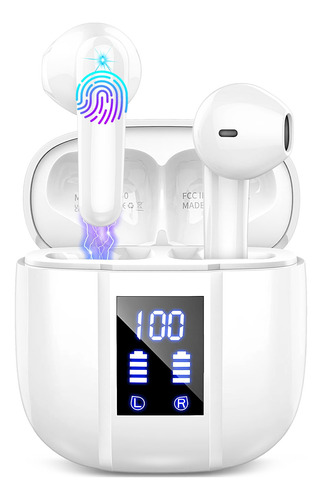 Audífonos Inalámbricos Con Bluetooth Renimer I50 Blanco