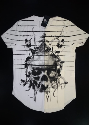 Camiseta Premium Estampada Dark Mind Corte A Fio