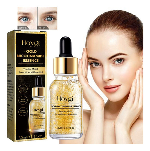 O 24k Gold Serum Para Rosto, Clareador De Pele, Envelhecimen
