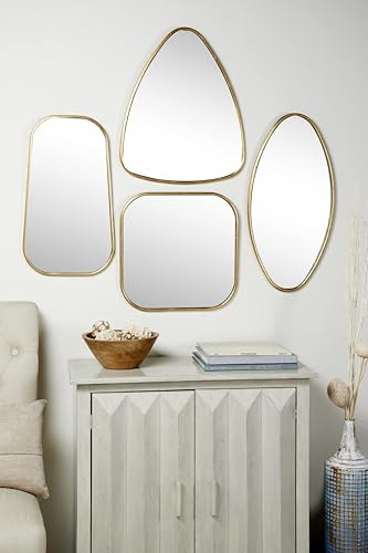 Cosmoliving By Cosmopolitan Espejo De Pared De Madera Con Di