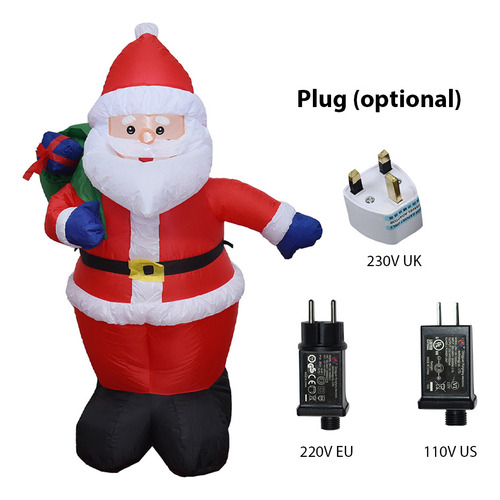 Mesa De Papá Noel De 4 Pies Con Luces Led Para S