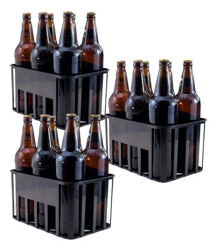 Kit 3 Porta Garrafa Pra 6 Garrafa De 600ml Cerveja Engradado
