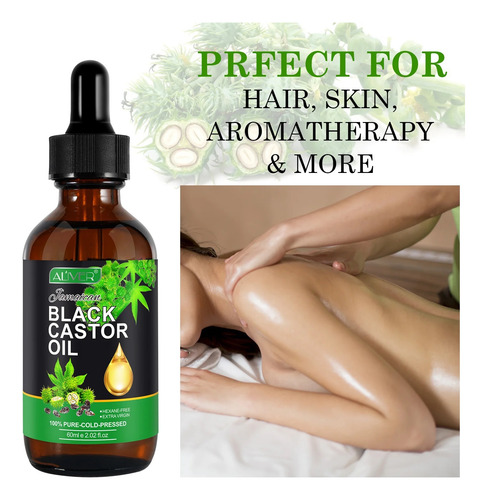 Aceite Ricino Negro 60 Ml Mejorar Sistema Inmunológico Detox