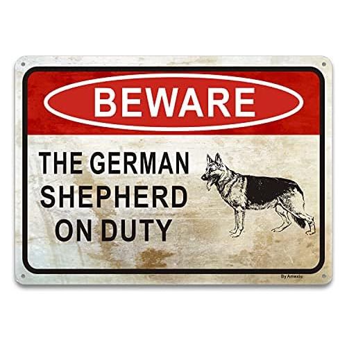 Señales De Advertencia  Cuidado Perro  Pastor Alemán ...