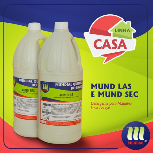 2 Detergentes E 1 Secante Maquina Lava Loucas 2 Litros Cada