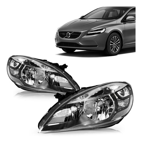 Farol Volvo V40 2013 2014 2015 2016 Sem Led Projetor