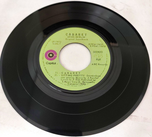 Cabaret Adios Berlin Soundtrack Single 7