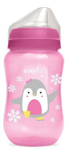 Vaso Entrenador Evenflo 5495 Pets Boquilla Suave 270ml/9oz Color Pinguino-rosa