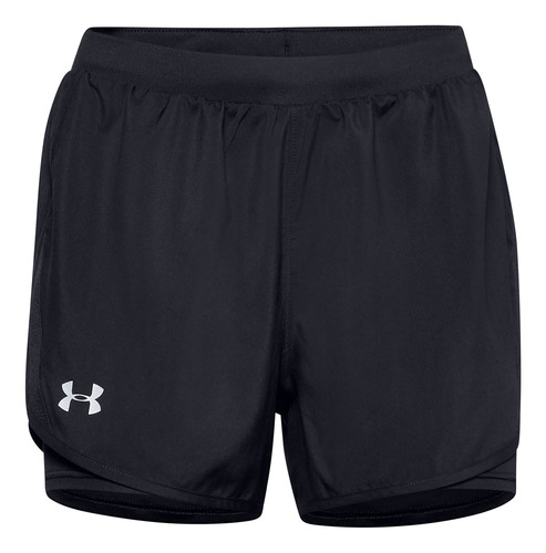 Short Under Armour Ua Fly By 2.0 2n1 Sh Black Para Dama