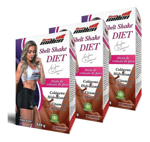 Kit 3 Sbelt Shake Diet 420g New Millen