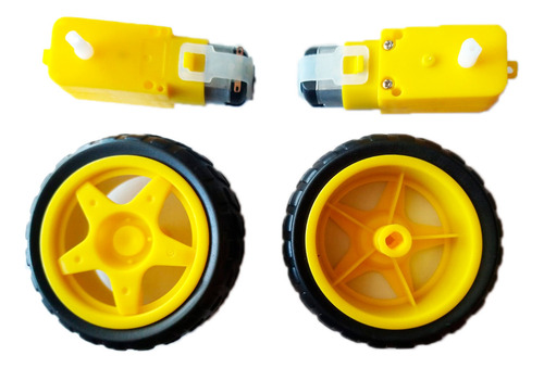 Robótica de 10 ruedas, neumático y motor, 6 V | Arduino Components