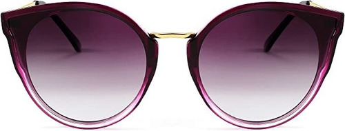 Feisedy Gafas De Sol Polarizadas Estilo Ojo Gato De Gran Armazón Violeta Diseño Ocean