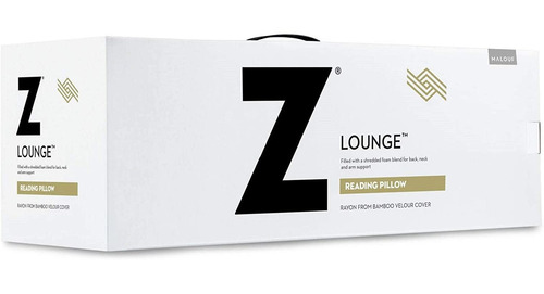 Almohada De Lectura Rellena De Espuma Z Con Funda De Te...