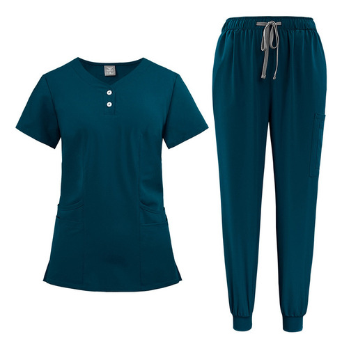 Conjuntos De Ropa De Trabajo Con Uniforme Médico Para Mujer