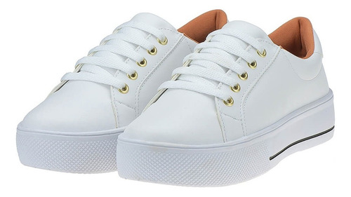 Tênis Feminino Sapatênis Casual Moda Flatform Eleganteria