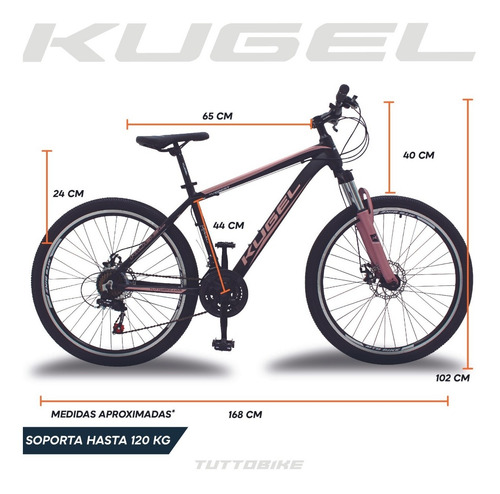 Imagen 5 de 8 de Bicicleta De Montaña Para Mujer R26 21 Vel Kugel Everest