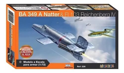 Avión A Escala P/ Armar Ba 349 A Natter & Fl 103 Reichenberg