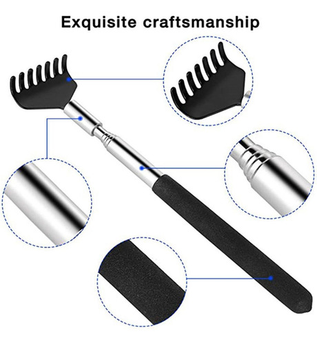 - 2pcs Masajeador Rascador De Espalda Extensible Alivio De