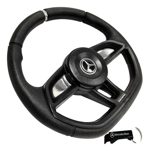 Volante De Caminhão Mb Mercedes Benz Mb 1318 Gti Black 42cm