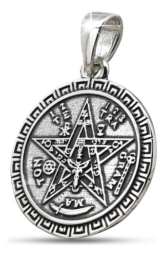 Colgante Tetragrammaton Versace 21mm Con Cadena, S950