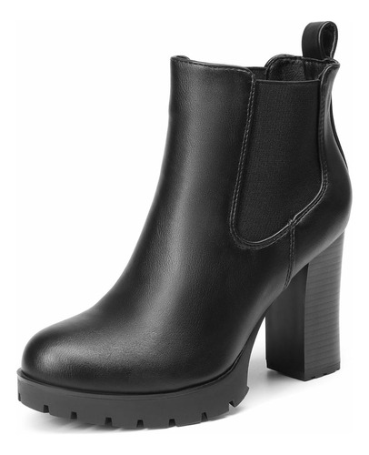 Botas Casuales Urbanas Mujer Tacón Modernas Formal 02-082