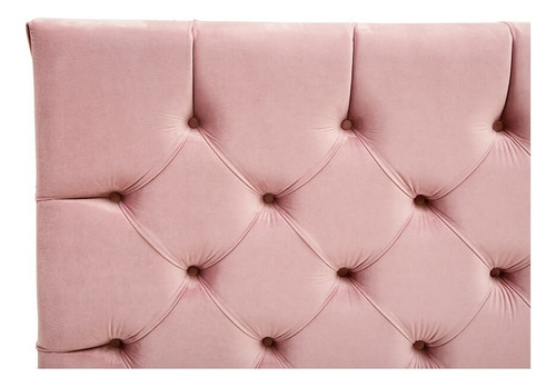 Cabecera Matrimonial Dicasa Capri Palo De Rosa Color Rosa Claro