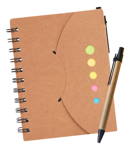 50 Piezas Libreta Ecologica Con Notas Adheribles Y Pluma