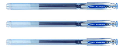 Zebra J-roller Rx Rollerball Tinta Gel 0.7 Mm Caja 6 Piezas Azul Azul