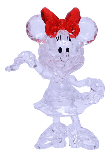 Minnie Mouse Em Acrílico Crystal Figure Disney 100 Fun