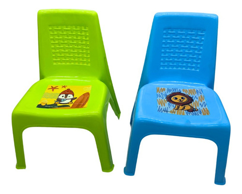 Kit 4 Sillas Infatiles Promeyco Colores Reforzadas