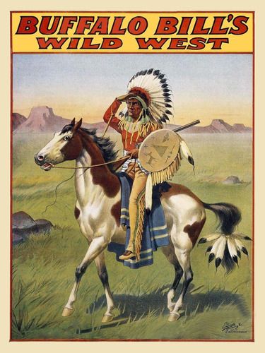 Iman 1912 Buffalo Bill's Wild West Show  Indio Nativo Hoja