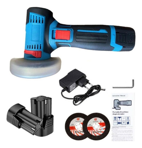 Esmerilhadeira Angular Elétrica Portátil 220v +2 Bateria