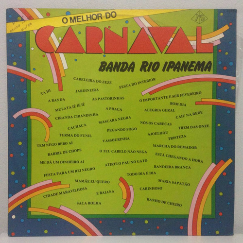 Lp O Melhor Do Carnaval (banda Rio Ipanema)