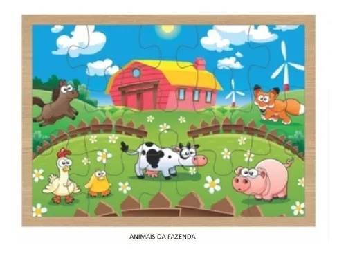 Quebra-Cabeça Animais da Floresta - Maninho